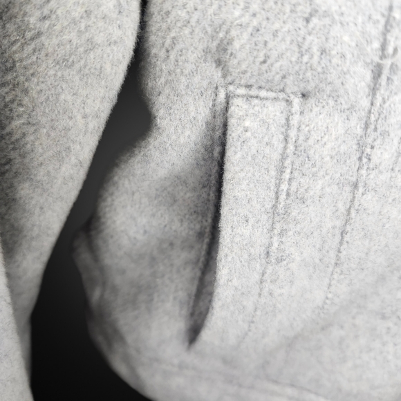 GAP Light Gray Wool-Blend Button Jacket - XSmall - Picture 3 of 7